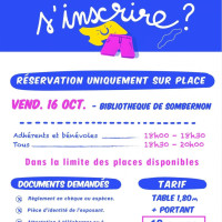 Affiche inscription vide penderie afr 2026
