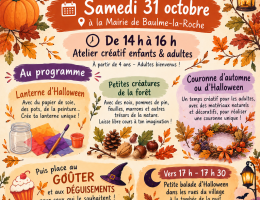 Atelier créatif spécial Halloween