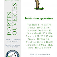 Initiations gratuites au golf