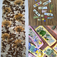 Atelier créatif "marque-page en mosaïque végétale"