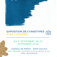 Exposition de cyanotypes d'Elise Colombel
