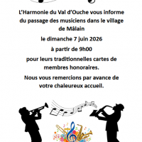 Harmonie du Val d'Ouche / Distribution des cartes de membres