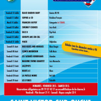 Programmation estivale de l'Ecluse de la Charme