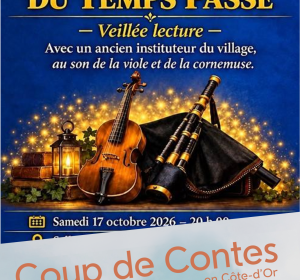 Veillée lectures et musique, avec un ancien instituteur du village