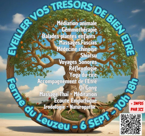 Journée bien-être "Venez Eveiller vos Trésors de Bien Etre"