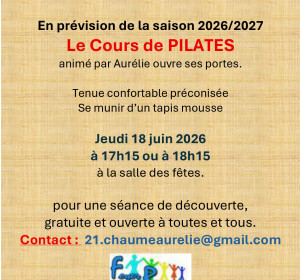 Atelier découverte du Pilates