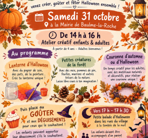 Atelier créatif spécial Halloween